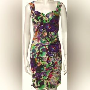 Nicole Miller Floral Print Mini Dress Size XS, US 0